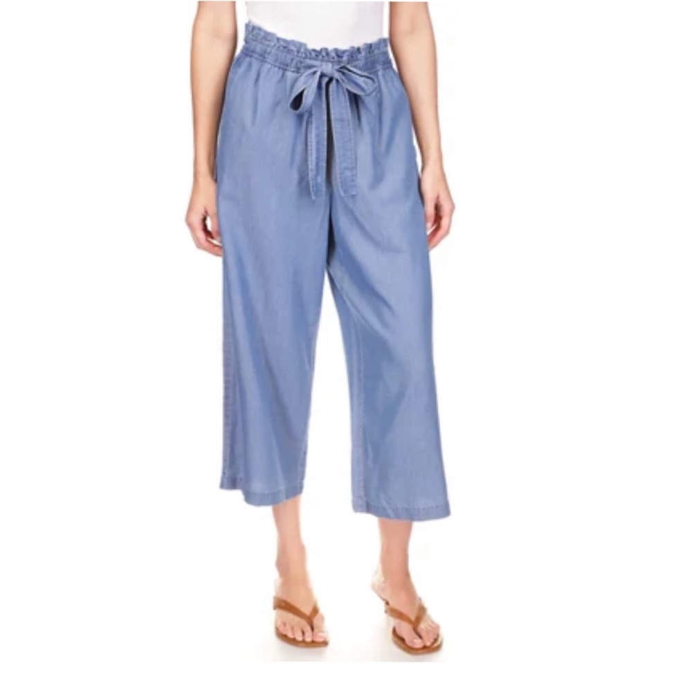 Sade & Sage Chambray Paper Bag Pant